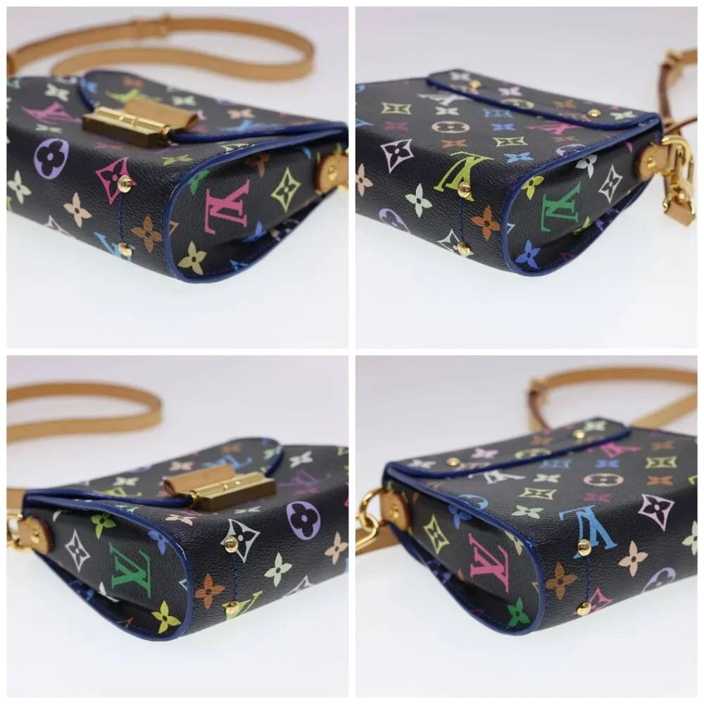LOUIS VUITTON Multicolor Heart Breaker Shoulder Bag Black M40659 LV Auth 40032SM